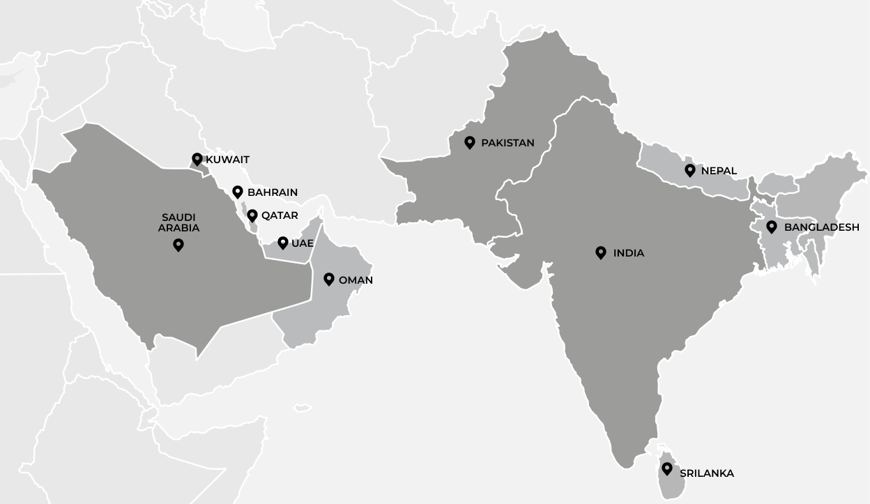 Active market nodes map